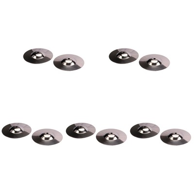 10 Pcs Finger Chimes Messing Crash Symbol Müll Crash Becken Boom Steht