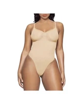 YIANNA Woman Sculpting Bodysuit Tummy Control Seamless Shapewear Body Shaper S/M