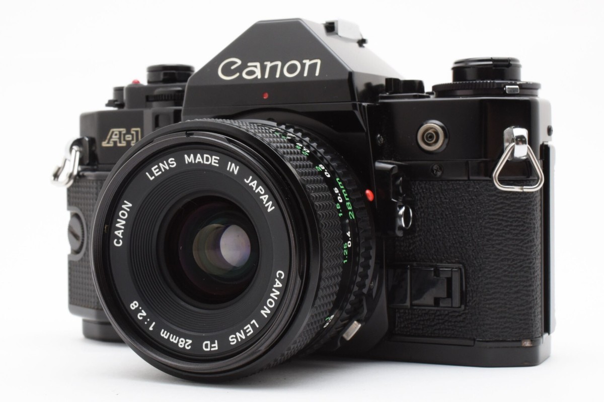 【完動品】Canon A-1 + NEW FD 28mm F2.8 Canon A-1 Film Camera NFD New FD 28mm f2.8 Lens