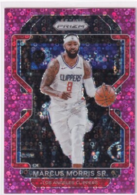 2021-22 Prizm NBA Basketball No. 14 Marcus Morris Sr. 19/50 Disco Fastbreak