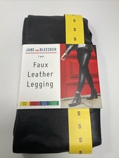 Jane and Bleecker Black Faux Leather Legging Small 2-4 NWT