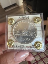 REPÚBLICA ITALIANA MONEDA LIRA 500 CARAVELAS 1991 Sellada FDC SUBALPINA