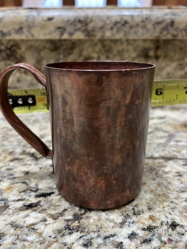 Taza antigua de cobre Smirnoff - Imagen 5 de 7
