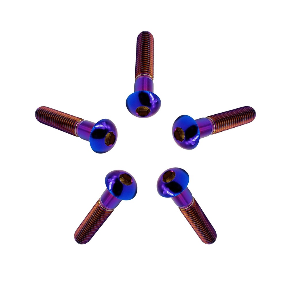 M8 Bolts Rison Titanium Bolts Hexagon Socket Button Screw Bolt Allen Bolts 1PCS