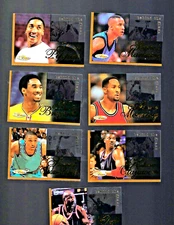 1997 SCOREBOARD INKCREDIBLE BEHIND THE GLASS SET W/KOBE BRYANT 1-15  MARBURY PIP