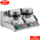 Non-Stick Double Belgian Waffle Maker with Digital Timer and Temperature Control