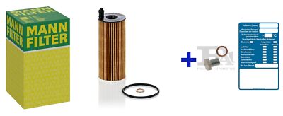 MANN Ölfilter + Ölablassschraube für BMW 5er F10 F07 F11 6er F12 F13 F06