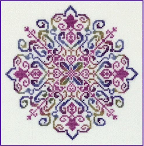 10% Off Dinky Dyes Silk Pack for Dinky Dyes design - Windrose Mandela - Picture 2 of 2