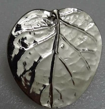 Michael Aram Large Silver-Tone Botanical Leaf Cabinet Knob 210435 Lot of 4