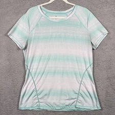 Athleta Athletic Active Top Gym Workout Short Sleeve Shirt RN 54023 Size XL