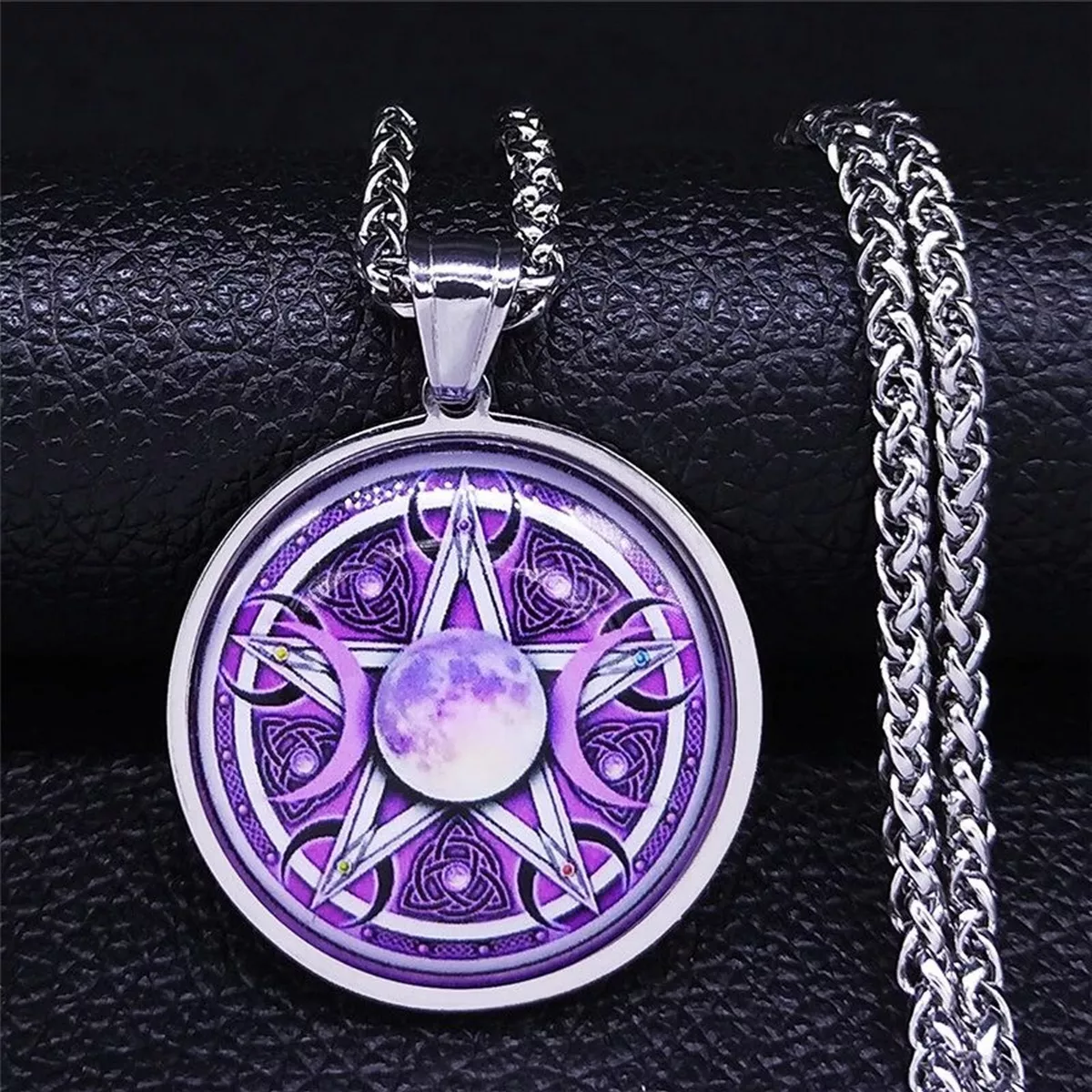Purple amulet hotsell necklace