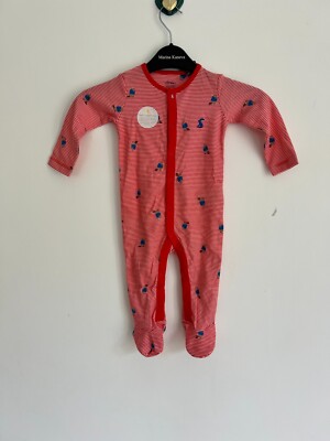 JOULES Baby Babygrow Age 6-9 Months Razamataz White Red