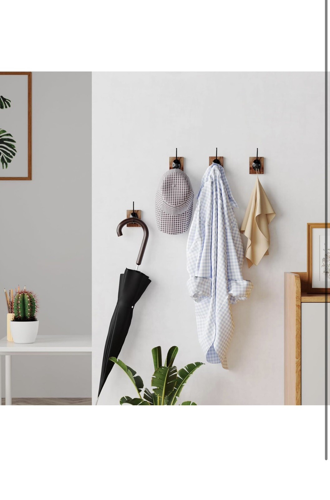 Coat Rack/ Hat Hooks Wall Mount Wall Hooks Heavy Duty Towel Hooks 4pack