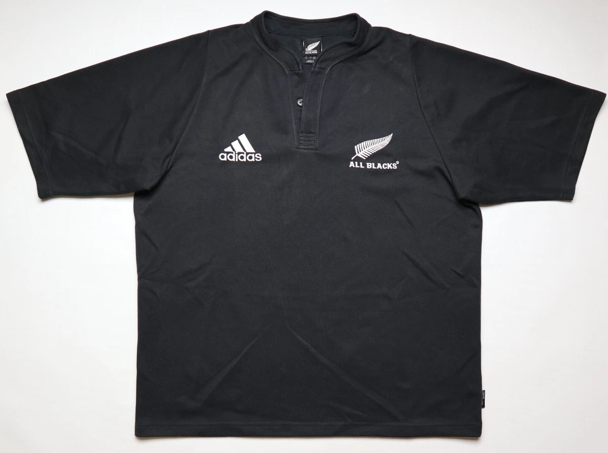 Adidas all hotsell black rugby shirt
