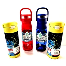COLD w/ Straw: TAL Jolt 16 oz  Bottle & THERMOS 14 oz Bottle Space Frog