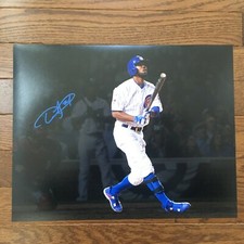 Dexter Fowler Signed 11x14 Photo Autograph Chicago Cubs