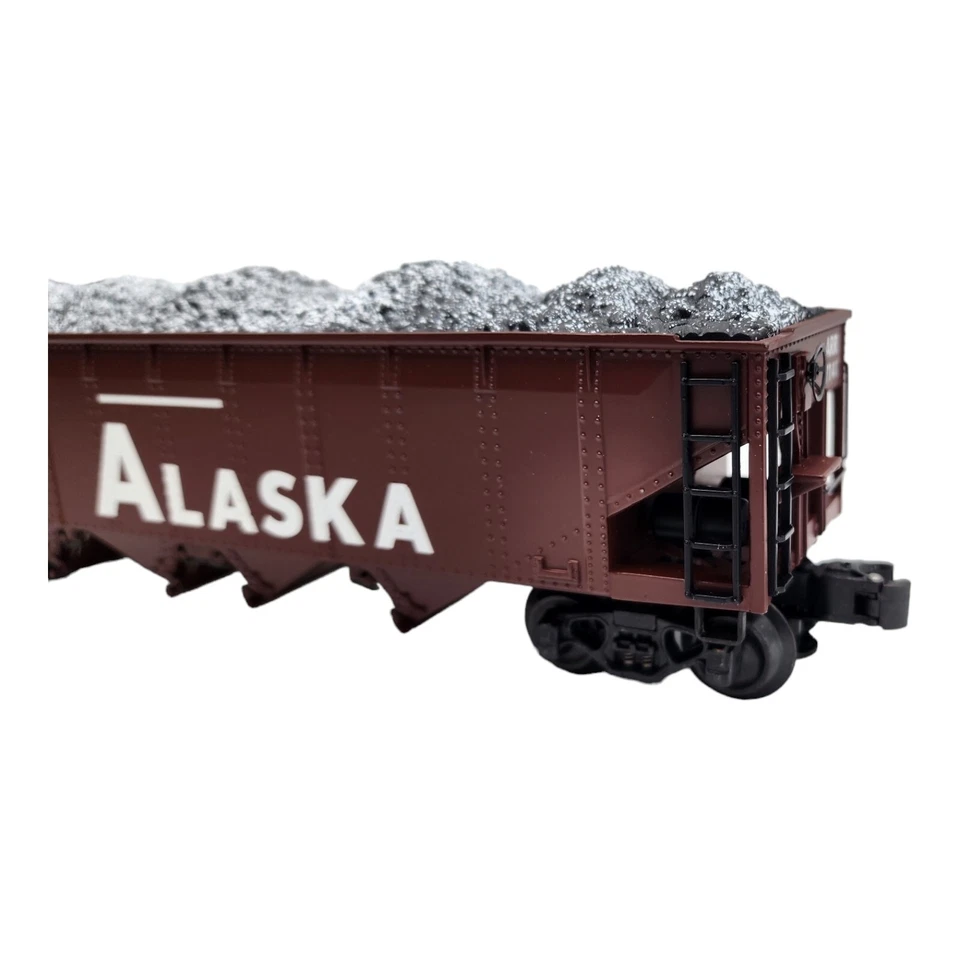 K-line Alaska Railroad Die Cast Hopper Coal Load Train Freight Car Open Box - Image 2 of 4