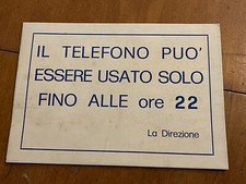 cartello insegna orari telefono caserma esercito italiano vintage epoca
