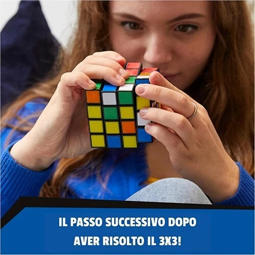 CUBO DI RUBIK ORIGINALE 4X4 MASTER, PER BAMBINI 8+, COLORI, ROMPICAPO, REVENGE - Immagine 3 di 4