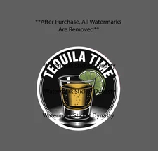 Tequila Time Sticker Waterproof Decal Shot Bar Liquor Lime Party Gift NEW