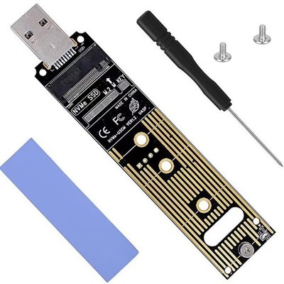 Aluminum M.2 NVME SSD to USB 3.1 Adapter for PCIe NVMe based M Key B+M Key SSD C