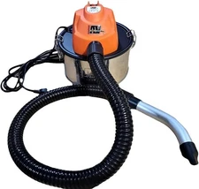 Pellethead Ash Vault Pro Mini 1 Gallon Vacuum 120V, 3' Rubber Coated Metal Hose
