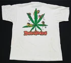 Rare VTG Rasta Geckos Weed Cannabis Pot Leaf 1991 T Shirt 90s Outhouse White XL