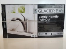 Glacier Bay Hemming 1-Handle Pull-Out Sprayer Kitchen Faucet in Stainless Steel