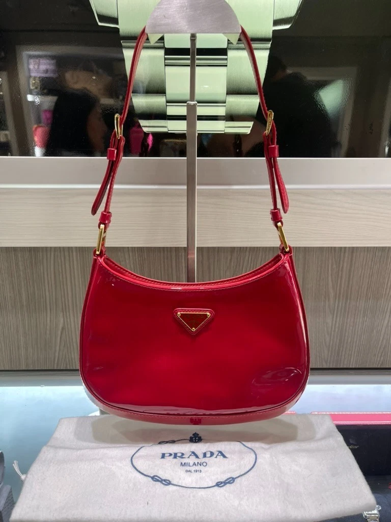 PRADA Leather Exterior Red Bags & Handbags for Women for sale | eBay