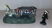 Dead of Night Illuminating Cemetery Village Ghostly Hearse Grim Reaper COA