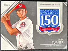 🔥2019 Topps 150th Anniversary Manufactured Patches #AMP-TT Trea Turner🔥