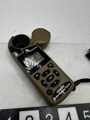 Kestrel 4500NV Tan Pocket Weather Tracker Tested Working
