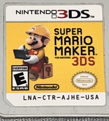 Super Mario Maker for 3DS (Nintendo 3DS, 2016) Game Cartridge Only