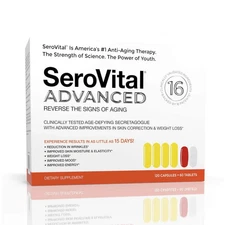 SeroVital Advanced 120 Capsules +60 Tablets 30 Day Dietary Supplement Sero Vital