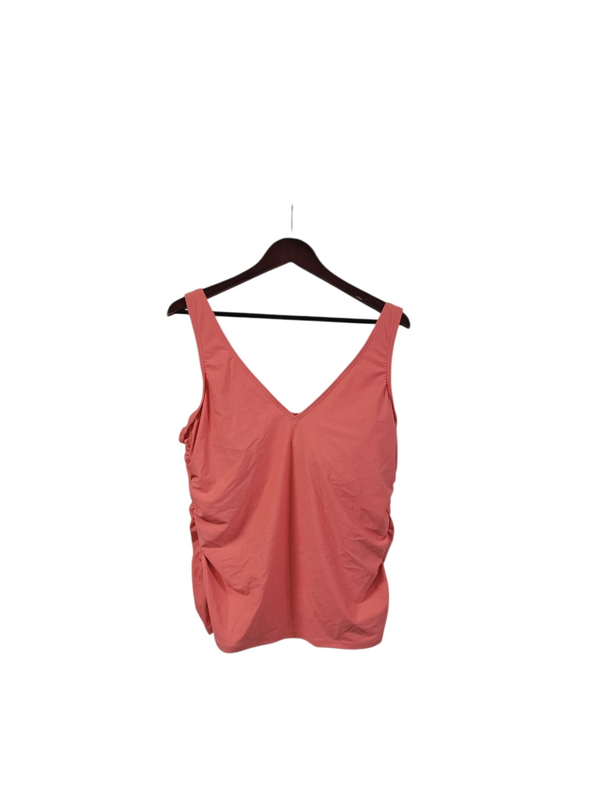 New Lands' End Tankini Top Women's 18 Coral Pink Swim Top Underwire