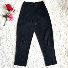 PLEATS PLEASE ISSEY MIYAKE 18AW Tapered Pleated Pants Black Size S w/ Pockets