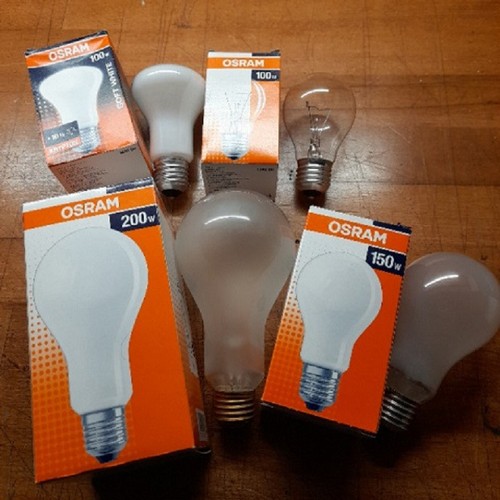 Glühbirnen klassisch (keine LEDs)  E27 und E14, neu - Bild 1 von 5