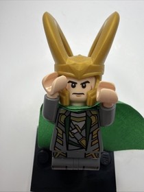 LEGO sh0033 Marvel Avengers Loki Minifigure From 6868 6867 6869 Authentic! 2012!
