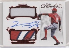 2018 Panini Flawless Rookie Ruby 15/20 Victor Robles Dual Patch Auto 2l4