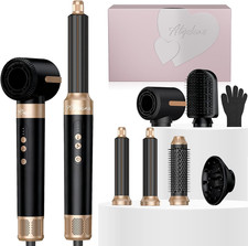 7 in 1 Blow Dryer Brush, Air Wrap Brush Set Hair Dryer Brush 110,000 RPM with Ne