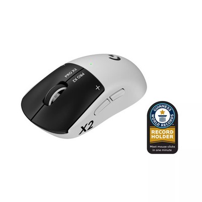 Logitech - PRO X2 SUPERSTRIKE LIGHTSPEED Lightweight Wireless Gaming Mouse wi...