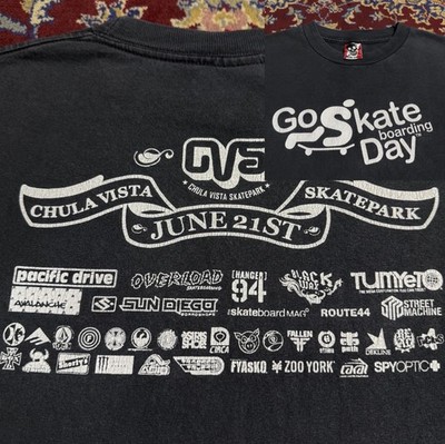 Vintage 2000s Go Skateboarding Day Chula Vista Skatepark Tum Yeto tee y2k