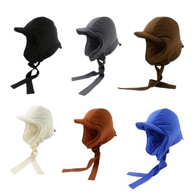Hood Winter Down Troopers Hat Down Balaclava Hood Outdoor Down Hat Hooded Scarf