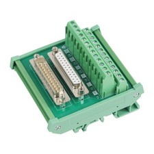 DB25 Male and Female DIN Rail Mount Interface Module D-Sub 25-pin Breakout