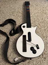 Nintendo Wii Guitar Hero Controller Gibson Les Paul Red Octane Tested White