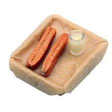 Miniature Chinese Street Model Figure Soymilk Fried Bread Kitchen Set