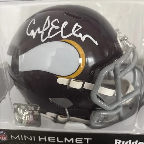 Minnesota Vikings Carl Eller Mini Helmet - Autographed Becket certified