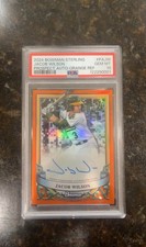 2024 Bowman Sterling Jacob Wilson Auto /75 PSA 10 LOW POP SEE DESCRIPTION