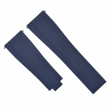 20MM RUBBER OYSTERFLEX STRAP BAND FOR ROLEX DATEJUST DAYTONA SUBMARINER GMT BLUE