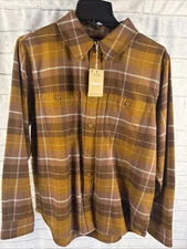 Patagonia Women's Long Sleeve Organic Cotton Midweight Fjord Flannel Shirt Sz M